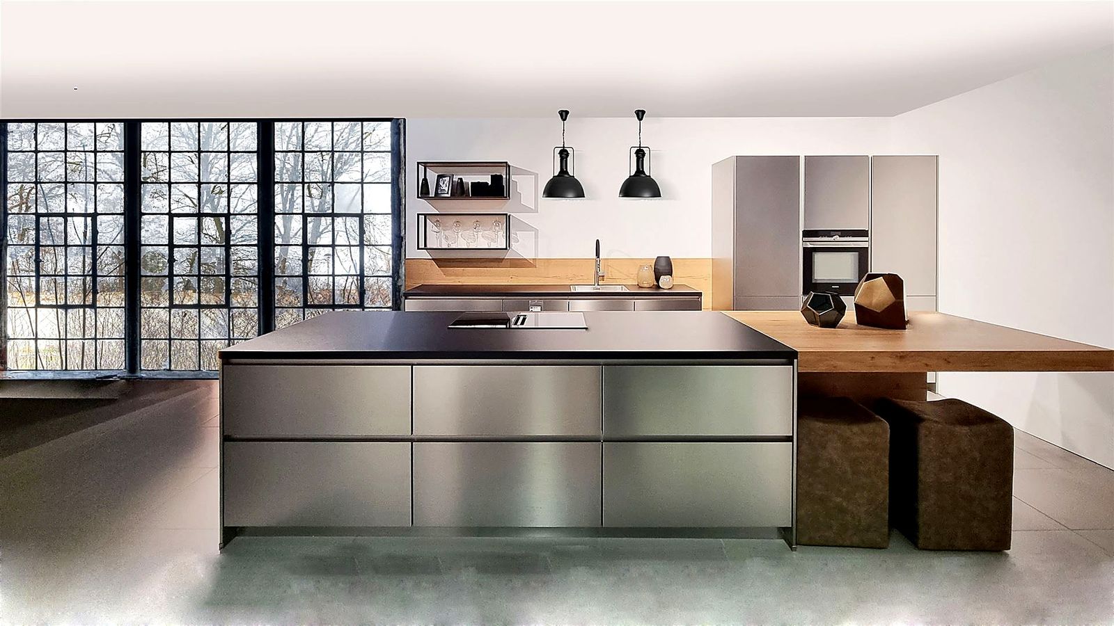 Raumidee 2105, Inox Stahl Gebürstet