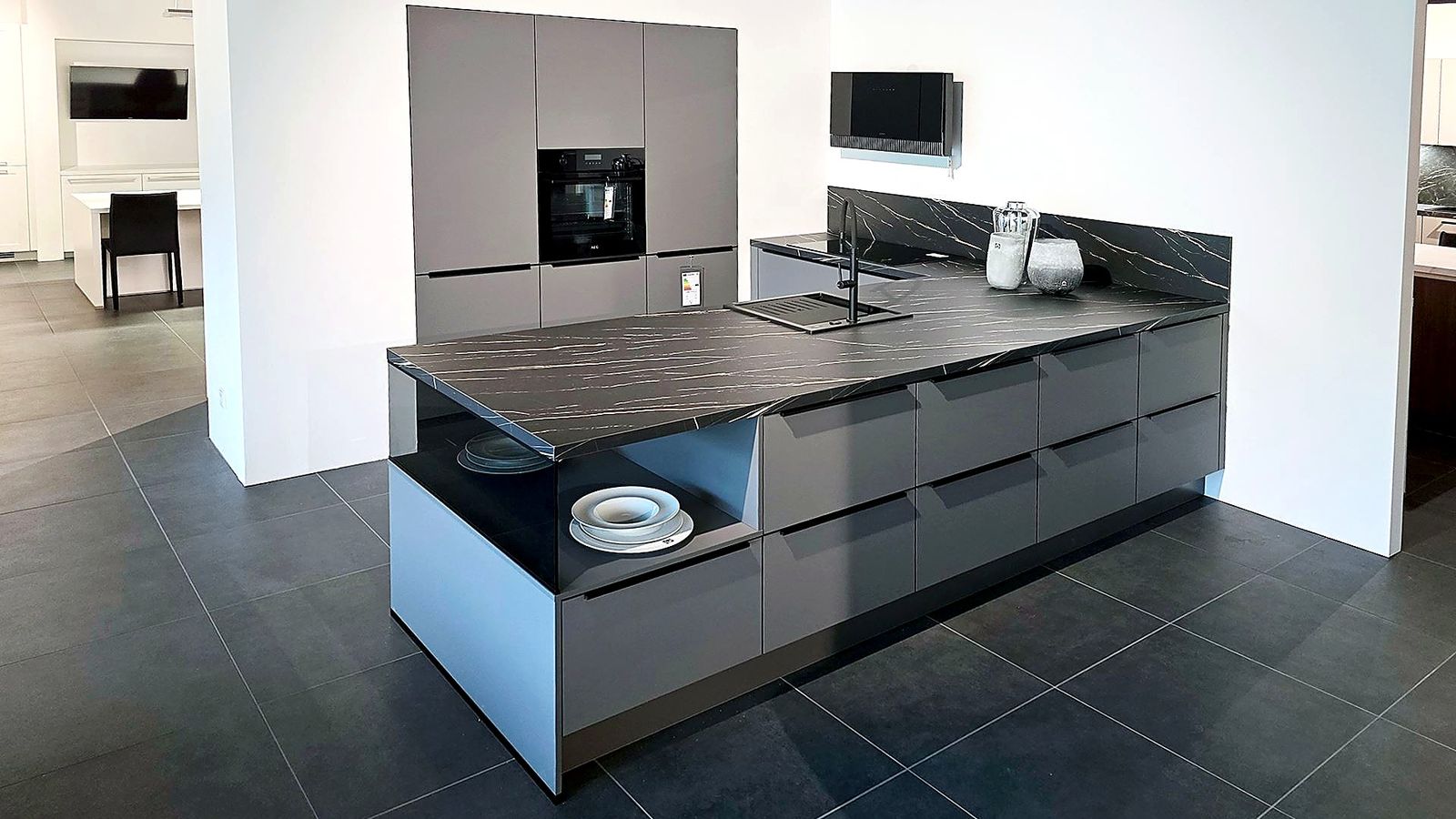Raumidee 3075, Senso Lack Schiefergrau Matt